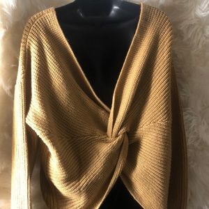 Off the shoulder knitted